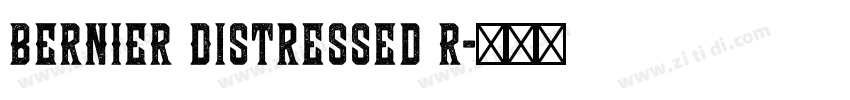 BERNIER Distressed R字体转换